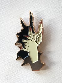 Image 1 of Casting devils rose gold pin