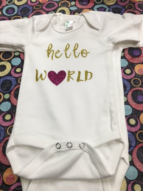 Image of "Hello World" Onesie