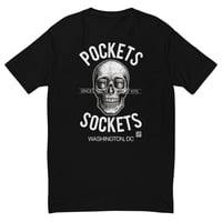 Image 1 of *POCKETS & SOCKETS "25 SKULL" Black T-shirt
