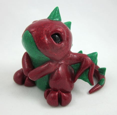 Image of Sparkling Red & Green Dragon