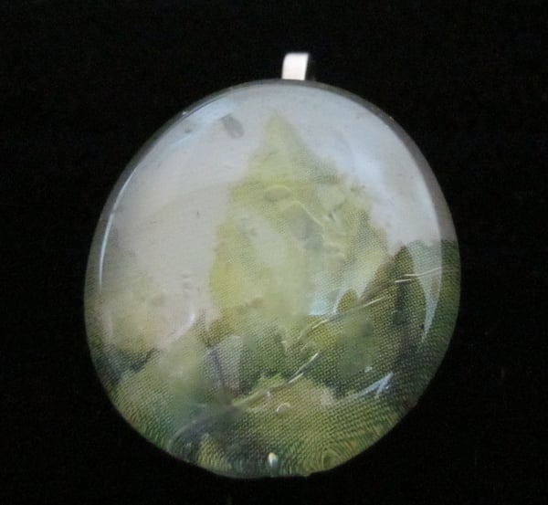 Image of Leaf - Upcycled Cabochon Pendant