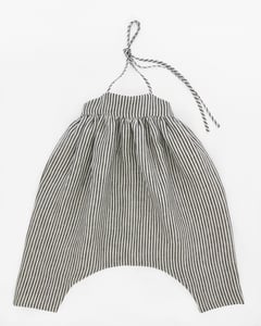 Image of field romper- ticker stripe