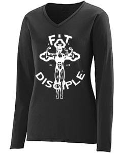 flugt skjorte buket Womens Long Sleeve (FitDisciple) Fitness Shirt. | Fit Disciple Apparel