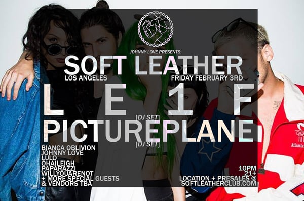 Image of Soft Leather 2.3.2016: LE1F & PICTUREPLANE