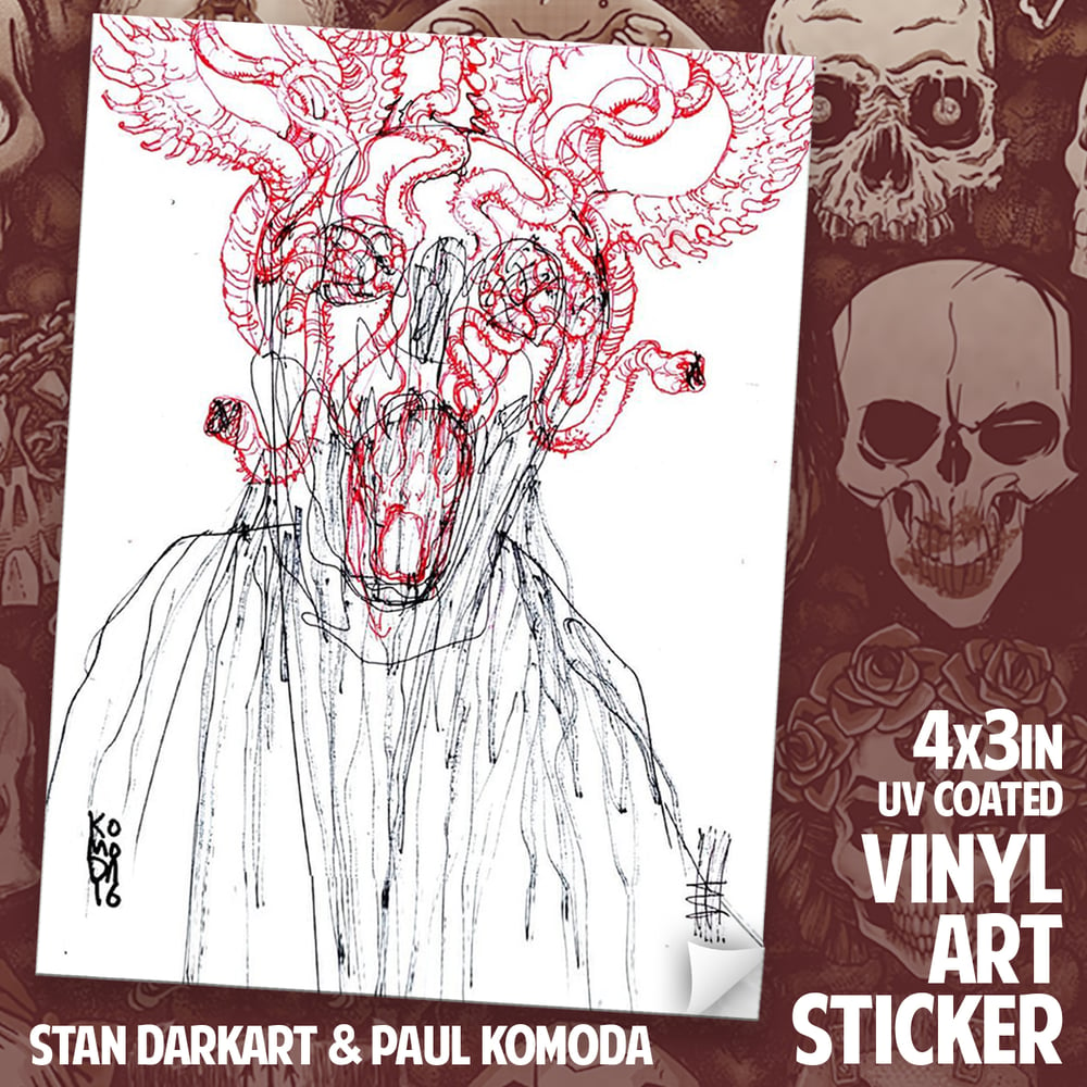Image of STICKER - "PAIN" by STAN DARKART & PAUL KOMODA