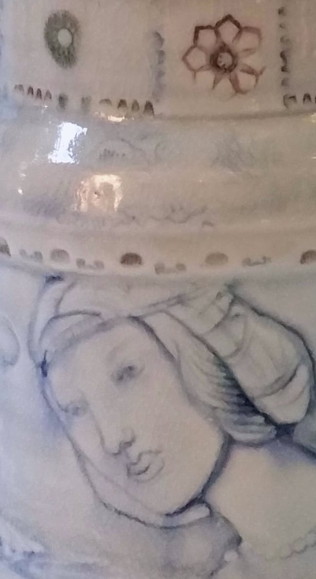 Indigo Moonsong  Porcelain Vase