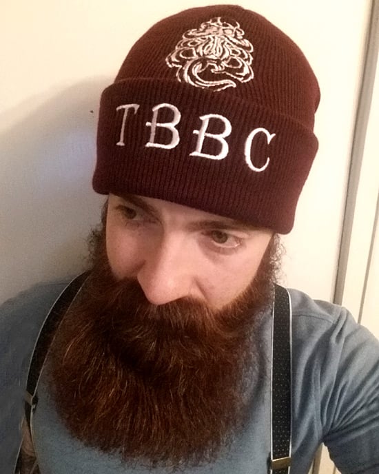 Image of The British Beard Club Beanie Hat 1st Edition with Club Initials