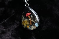 Image 6 of Dead Good mushroom, lichen, paua shell and foliage necklace