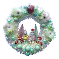 Image 1 of Far Out Couple Wreath