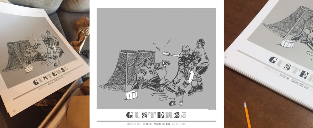 Guster 25 Year Anniversary Gig Poster