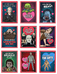 80's Horror Valentine's Day Card Pack (2017)