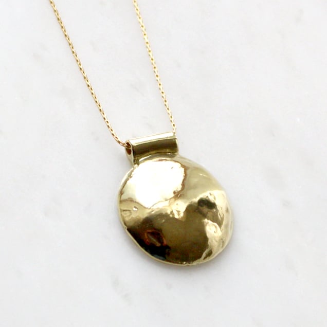 Image of Large Brass Bump Necklace