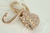 Luxury 3D Heart Keyring with Crystals.