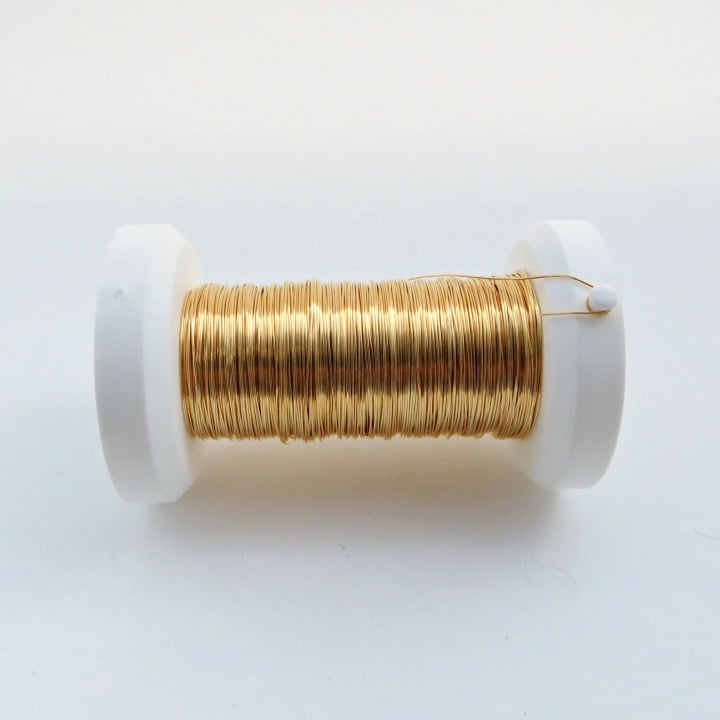 Image of LIMITED STOCK Gold-plated copper jewellery wire - 0.25mm gauge