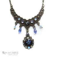 Image 1 of Forget-me-not Crystal Drop Necklace