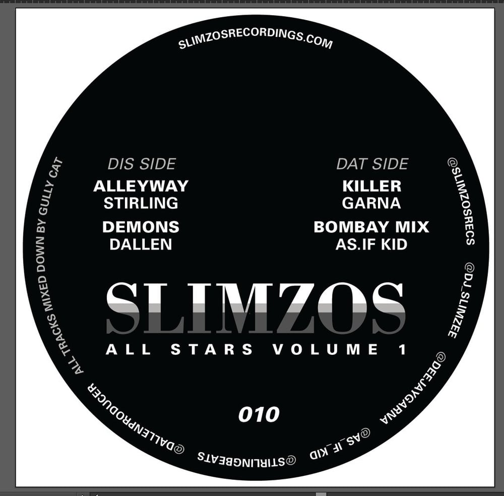 Image of Slimzos 010 -Slimzos allstars 4 track ep (12")