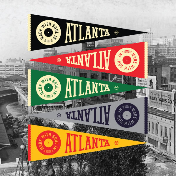Image of Made With Soul in Atlanta pennant