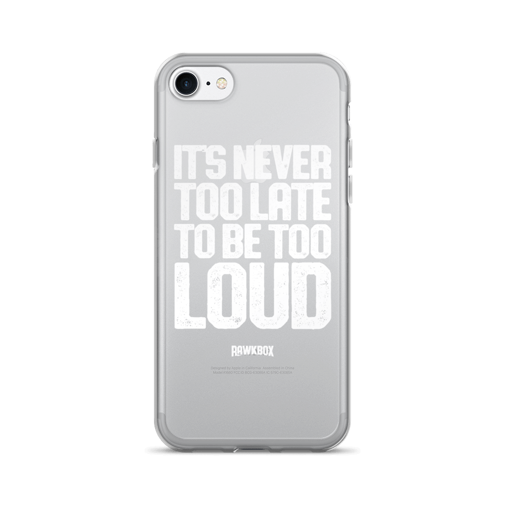 Image of Rawkbox "Too loud!" iPhone Case