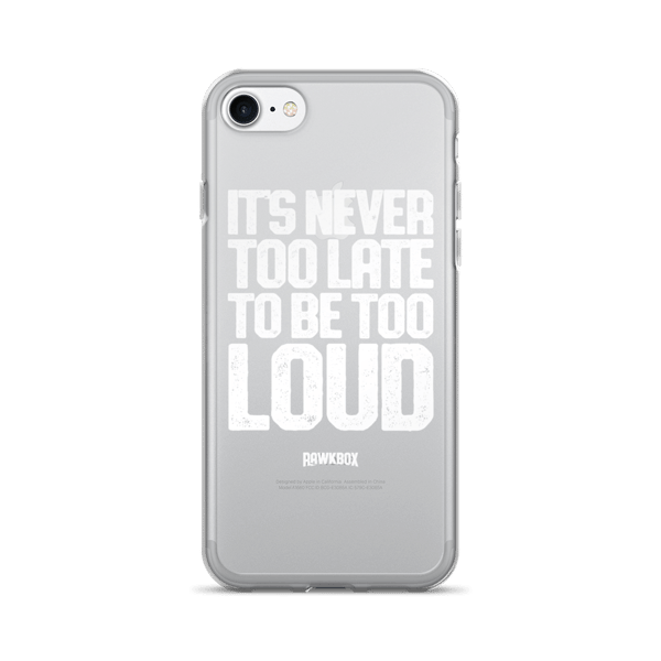 Image of Rawkbox "Too loud!" iPhone Case