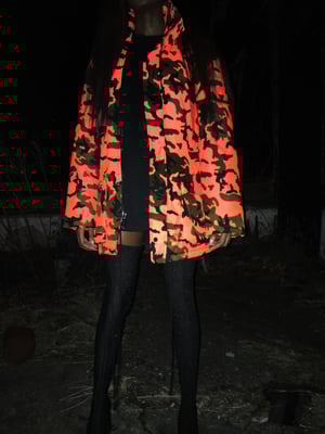 Image of Limited 'Denver' Unisex Hoodless Camo Parka in Orange