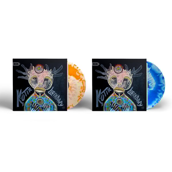 Image of K-otix - Legendary LP w/ 11x17 Poster & 4x4 Sticker! Limited 150 blue & 150 orange