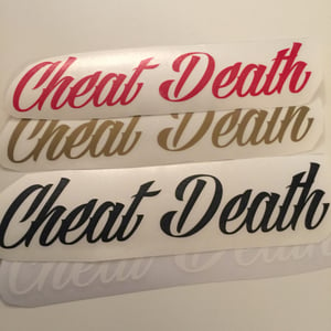 Image of Cheat Death Swingarm Decal