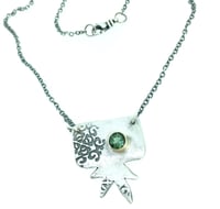 Image 1 of starburst tourmaline necklace