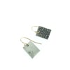 silver medallion earrings