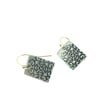silver medallion earrings