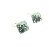 Image 4 of flora medallion earrings