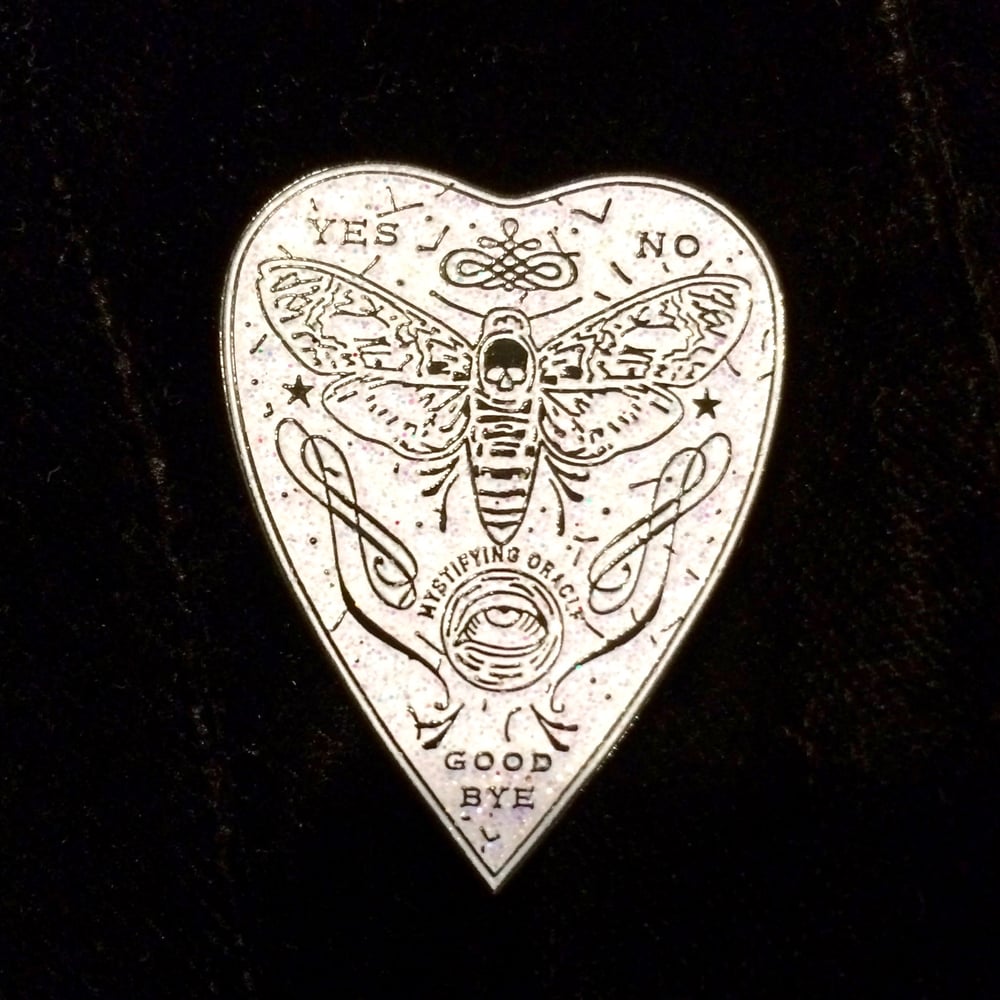 Mystifying Oracle Planchette Enamel Pin ~ BACK IN STOCK / Sara Deck