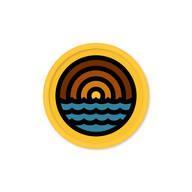 Image of Draplin - Waves Patch