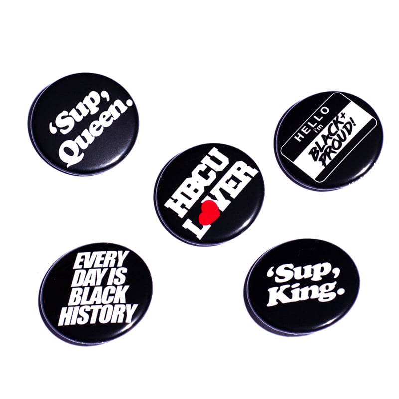 Image of Black Pride Starter Kit Pin Back Buttons