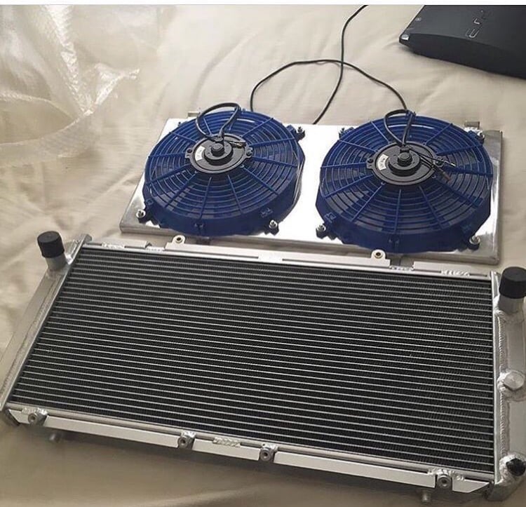 91-99 MR2 MK2 SW20 Aluminum Radiatior and dual spal fan | Camposites