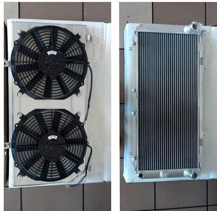 91-99 MR2 MK2 SW20 Aluminum Radiatior and dual spal fan | Camposites