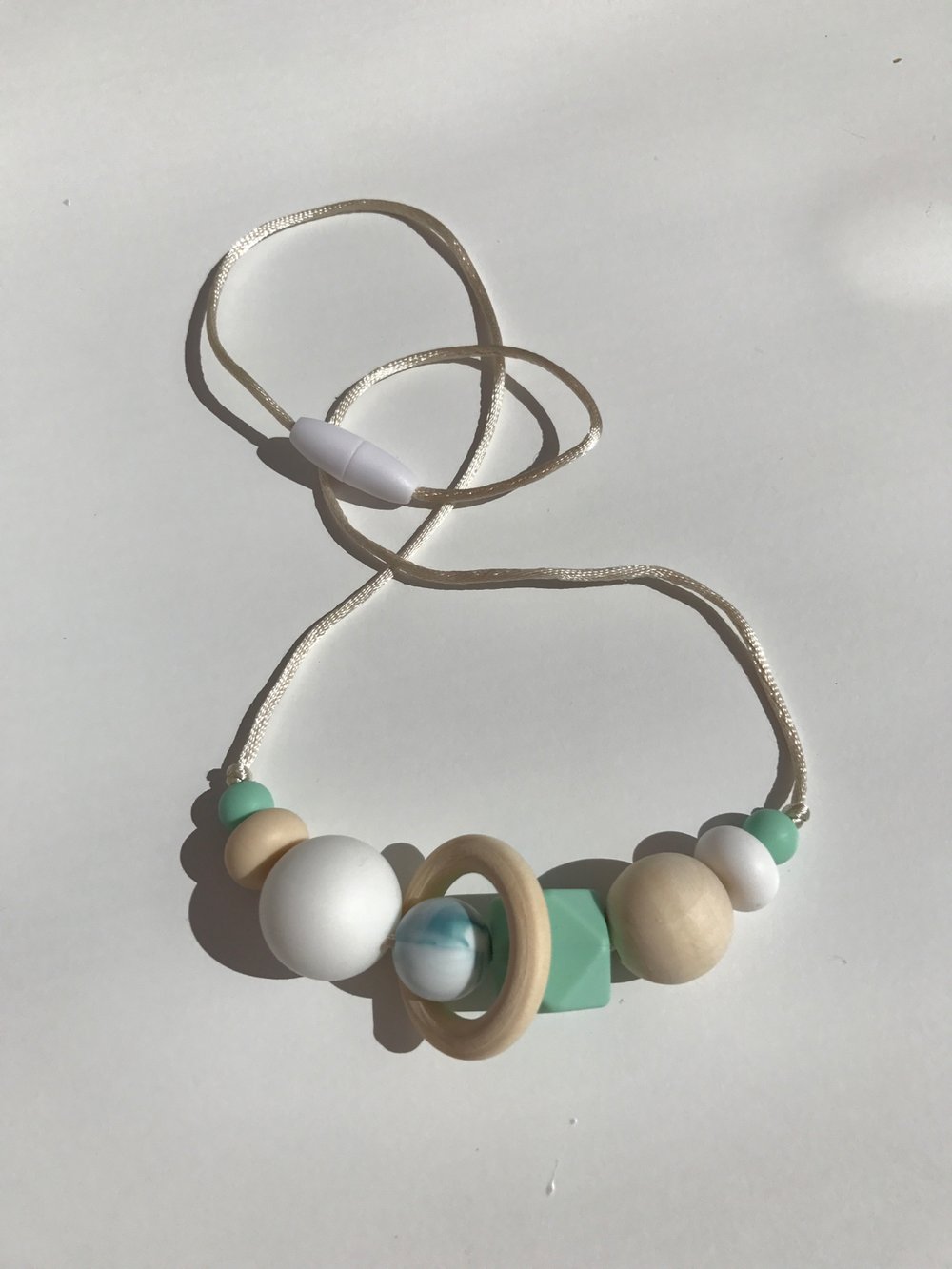 Image of 'Sand & Sea' Sensory Silicone Bead Necklace (BPA free)