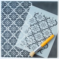 Image 1 of Medina Furniture Stencil for Furniture, Wall and Fabric Projects-Moroccan stencil-DIY 