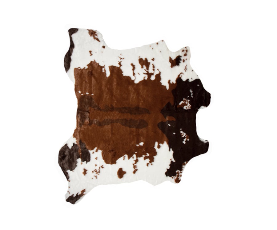Image of El Paso Brownsville Choco Wht Faux Cowhide