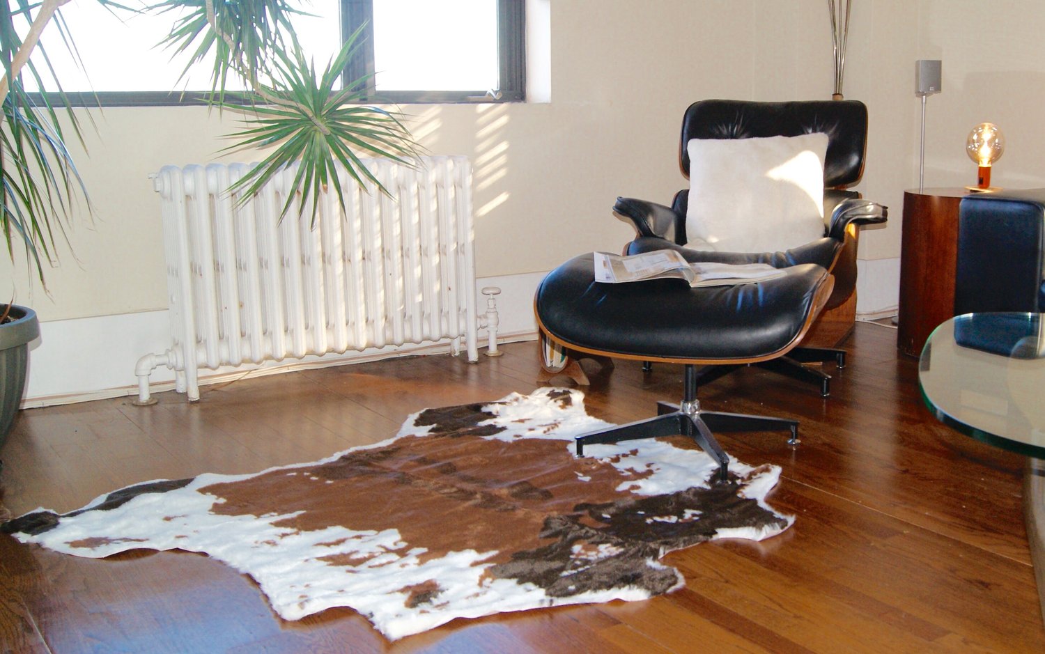 Image of El Paso Brownsville Choco Wht Faux Cowhide