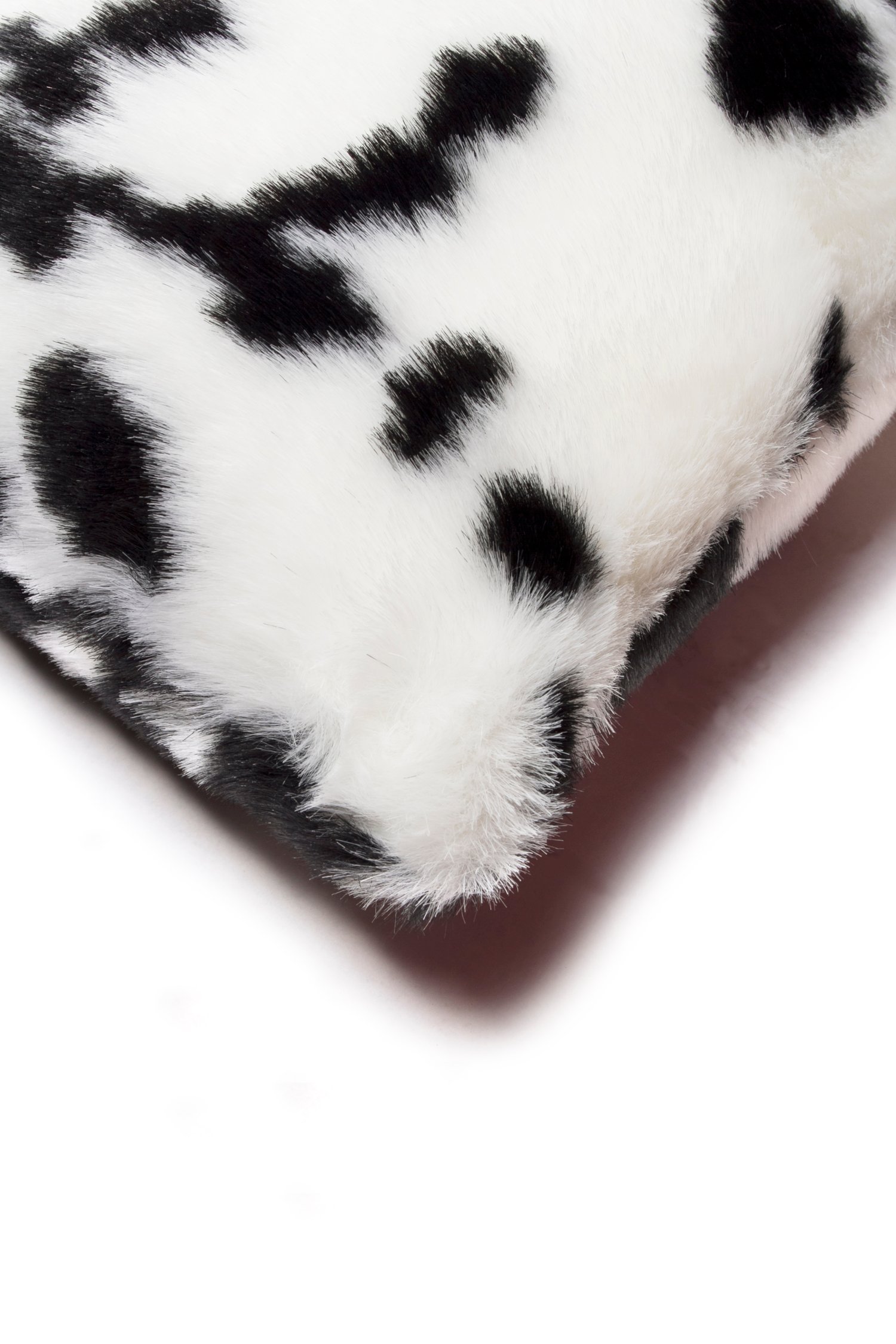 Image of  Jolly Black White Faux Cowhide Pillow