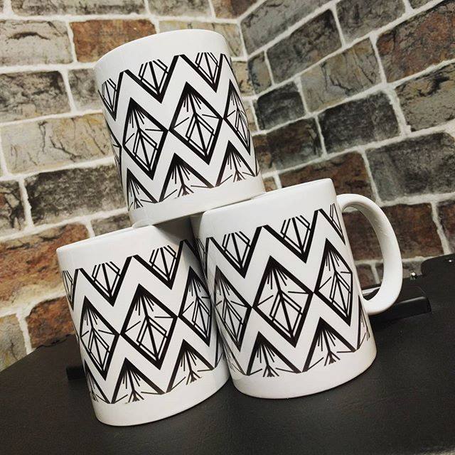 Image of Diamond Print Mugs