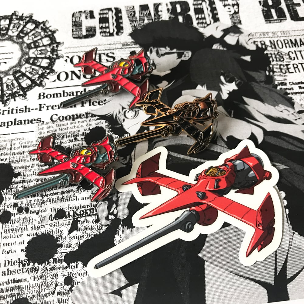 Image of (PREORDER) Swordfish pin 3-pack (with sticker)