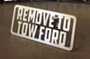 Remove To Tow Ford Hitch Cover