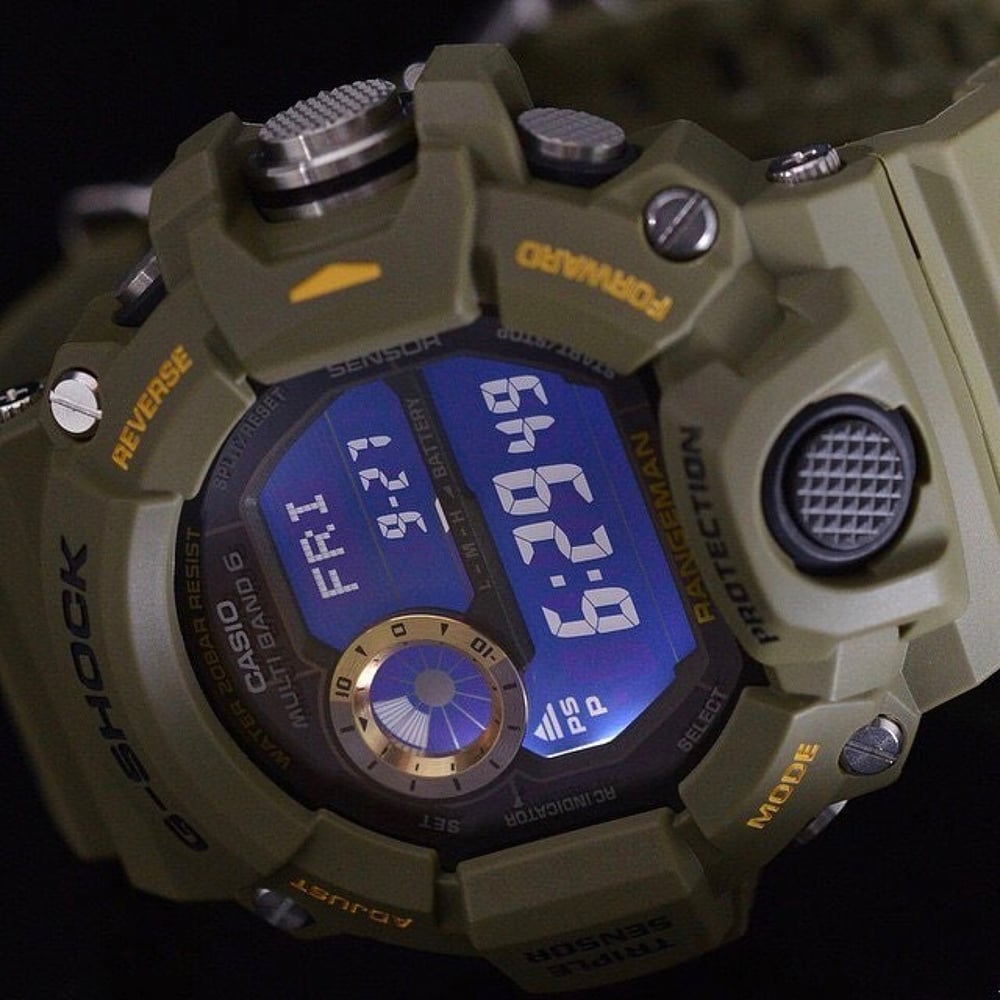 Image of Triple Sensor G-Shock Rangeman - OD Green