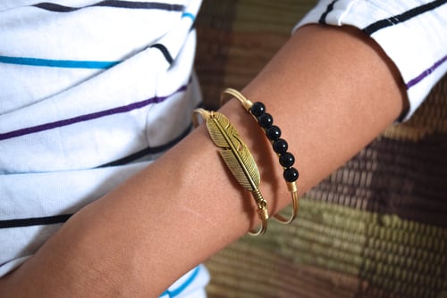 Image of Feather Clasp Bangle