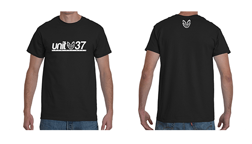 Image of Unit 37 Drum and Bass T-shirt - Chest - Black