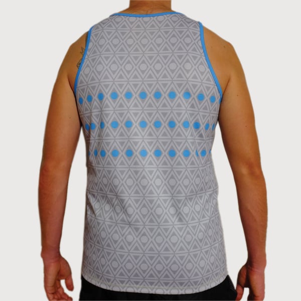 Men's Aztec Active Singlet - mekong