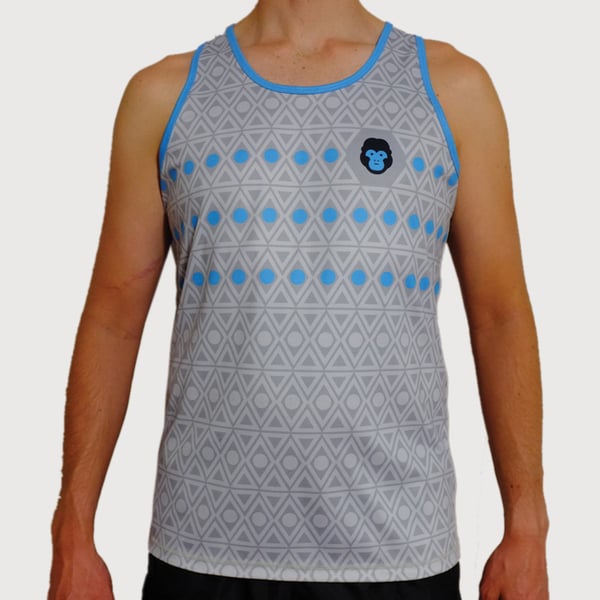 Men's Aztec Active Singlet - mekong