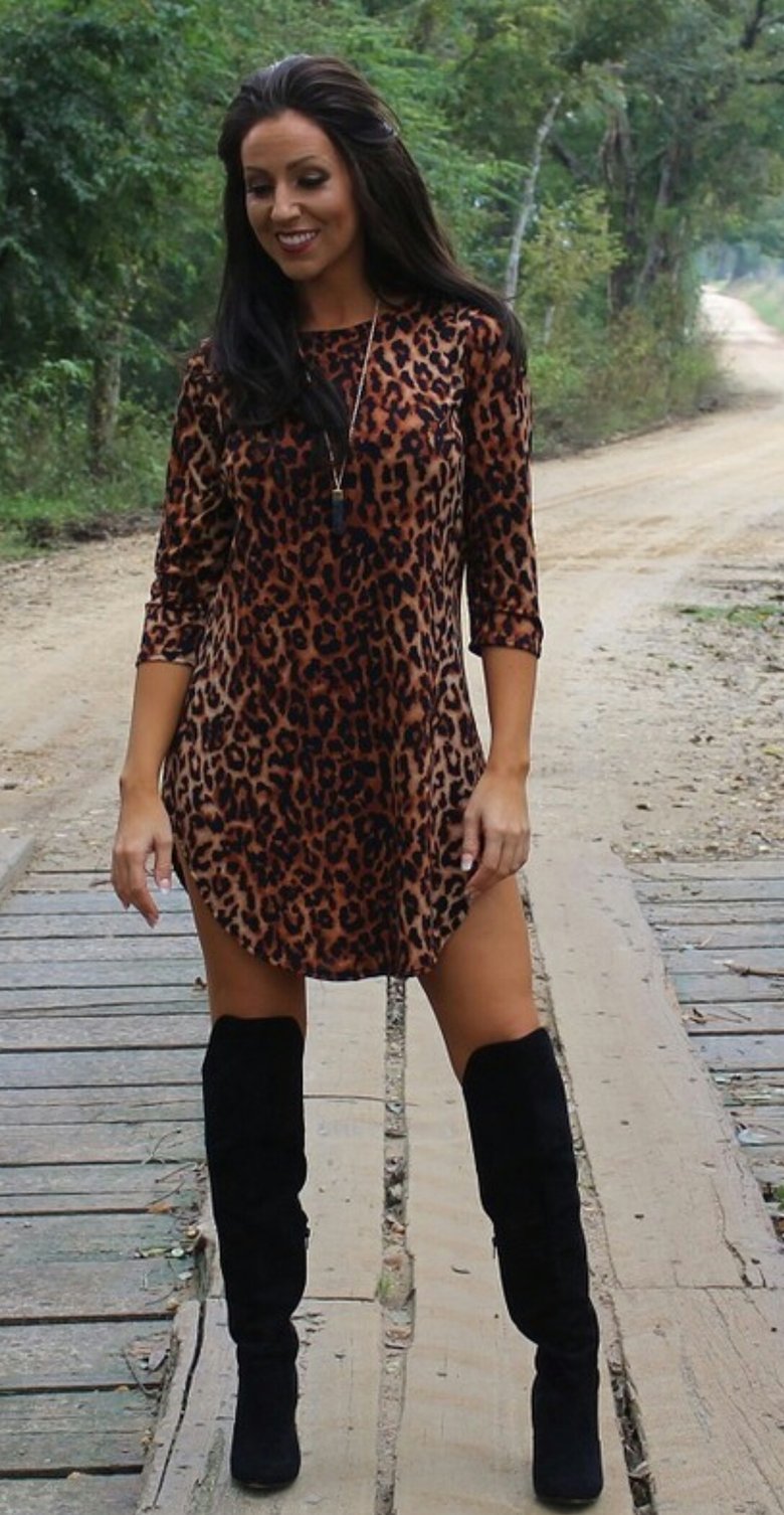 Image of Leopard Dress