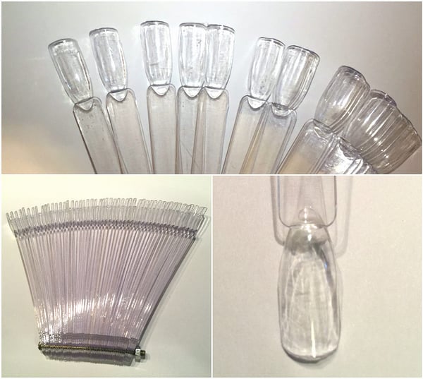 Image of Clear or White Nail Swatch Sticks (50 pc.)